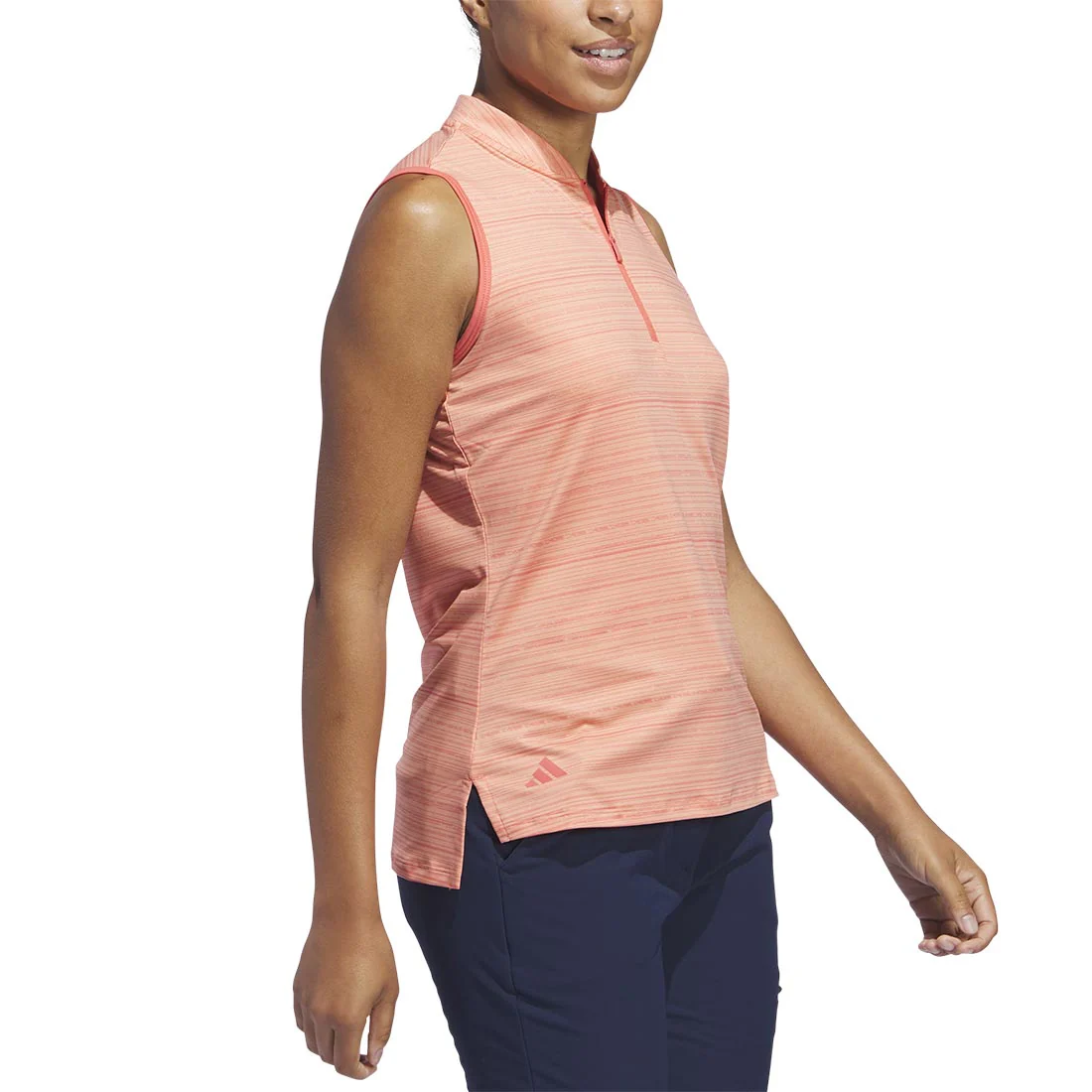 Adidas Women's Ultimate365 Stripe Sleeveless Polo - Image 5