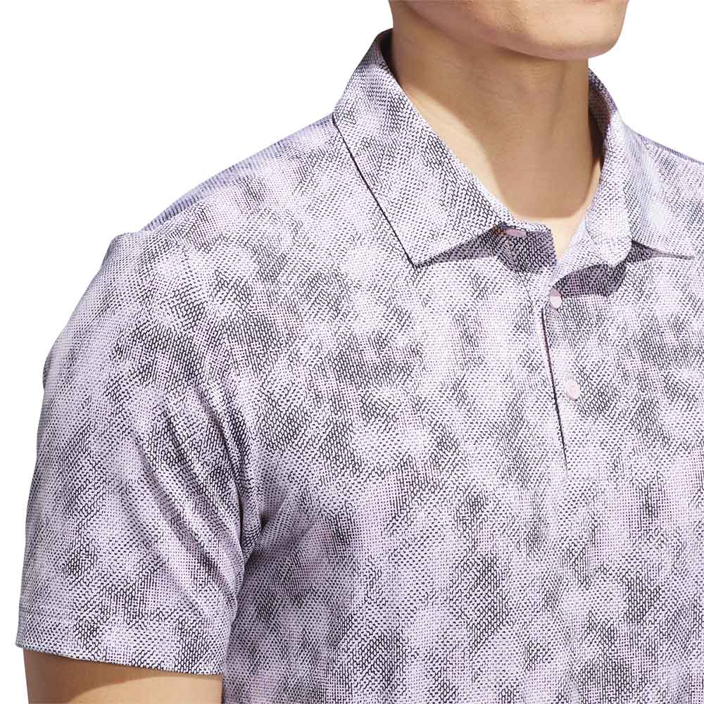 Adidas Ultimate365 Textured Print Golf Polo - Image 9