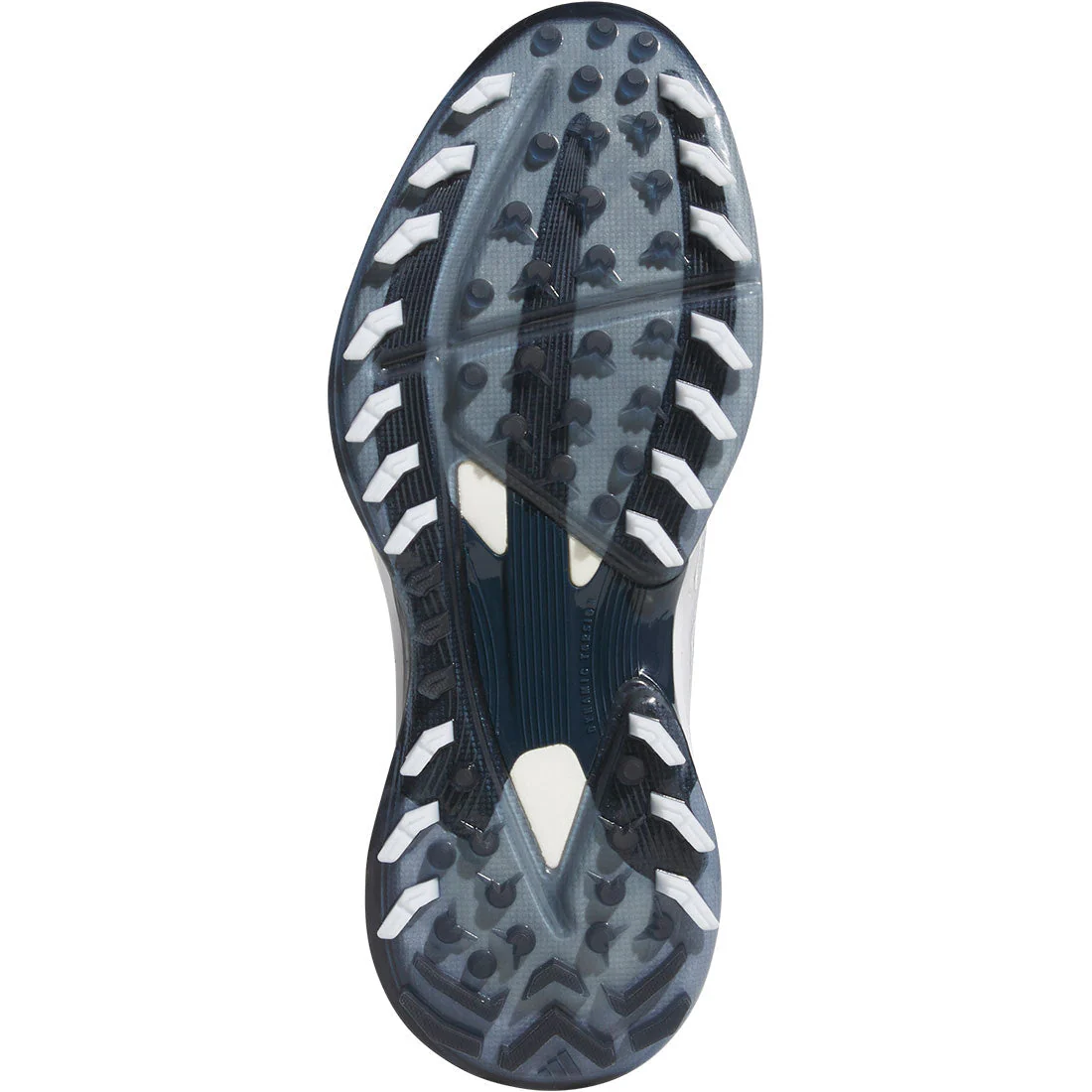 Adidas Adizero ZG Golf Shoes White/Collegiate Navy - Image 3