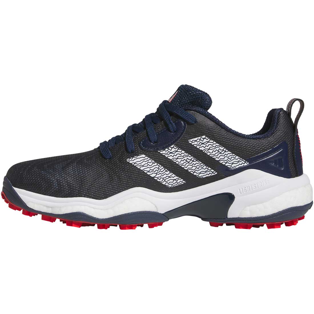 Adidas Codechaos 25 Golf Shoes Collegiate Navy/White/Better Scarlet - Image 6