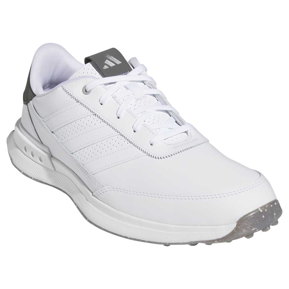 Adidas S2G Spikeless Leather 24 Golf Shoes White/Charcoal - Image 4