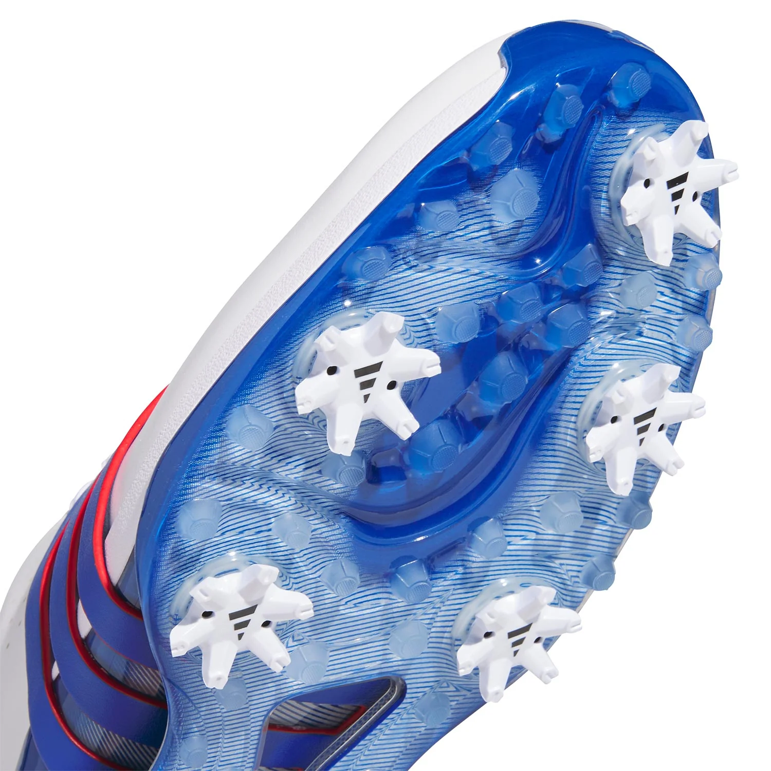 Adidas Tour360 24 Golf Shoes White/Team Royal Blue - Image 7