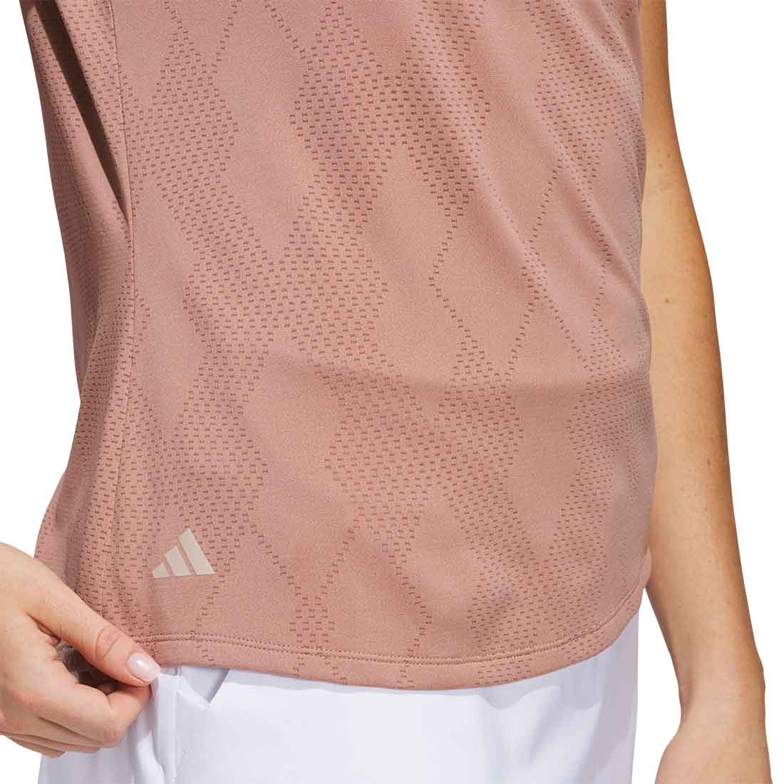 Adidas Women's Ultimate365 Diamond Jacquard Polo - Image 6