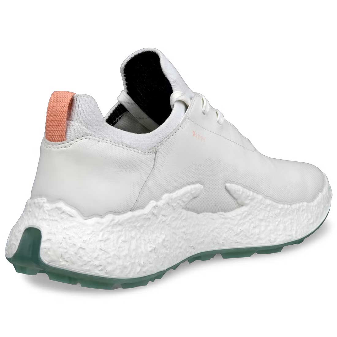 Ecco Women's Biom H5 Leather Golf Shoes White/Green/Orange - Image 2