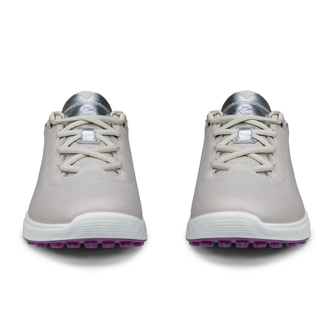 Ecco Women's S-Casual Leather Golf Shoes Grey/Silver - Image 5