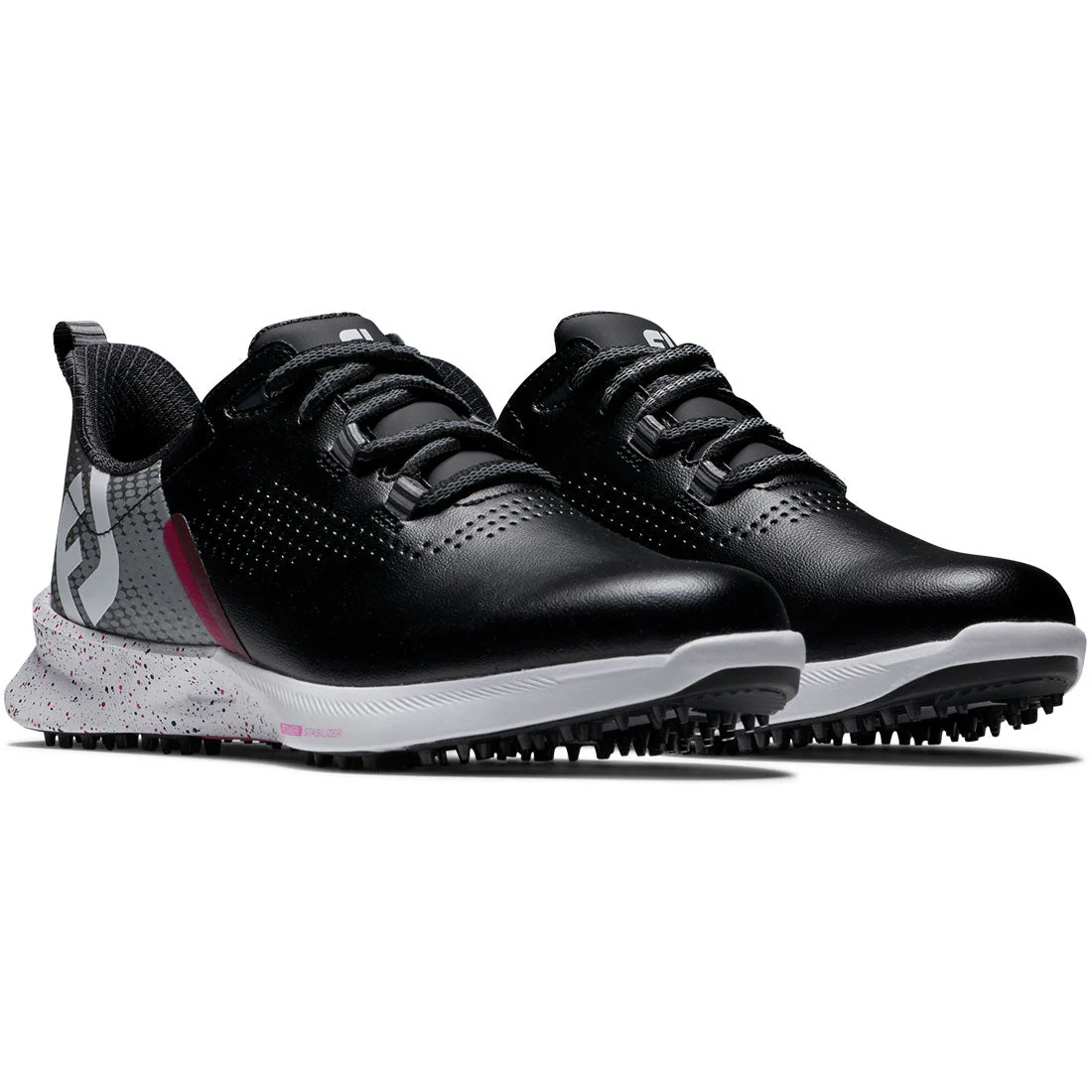 FootJoy Women's FJ Fuel Golf Shoes Black/Pink - Image 4