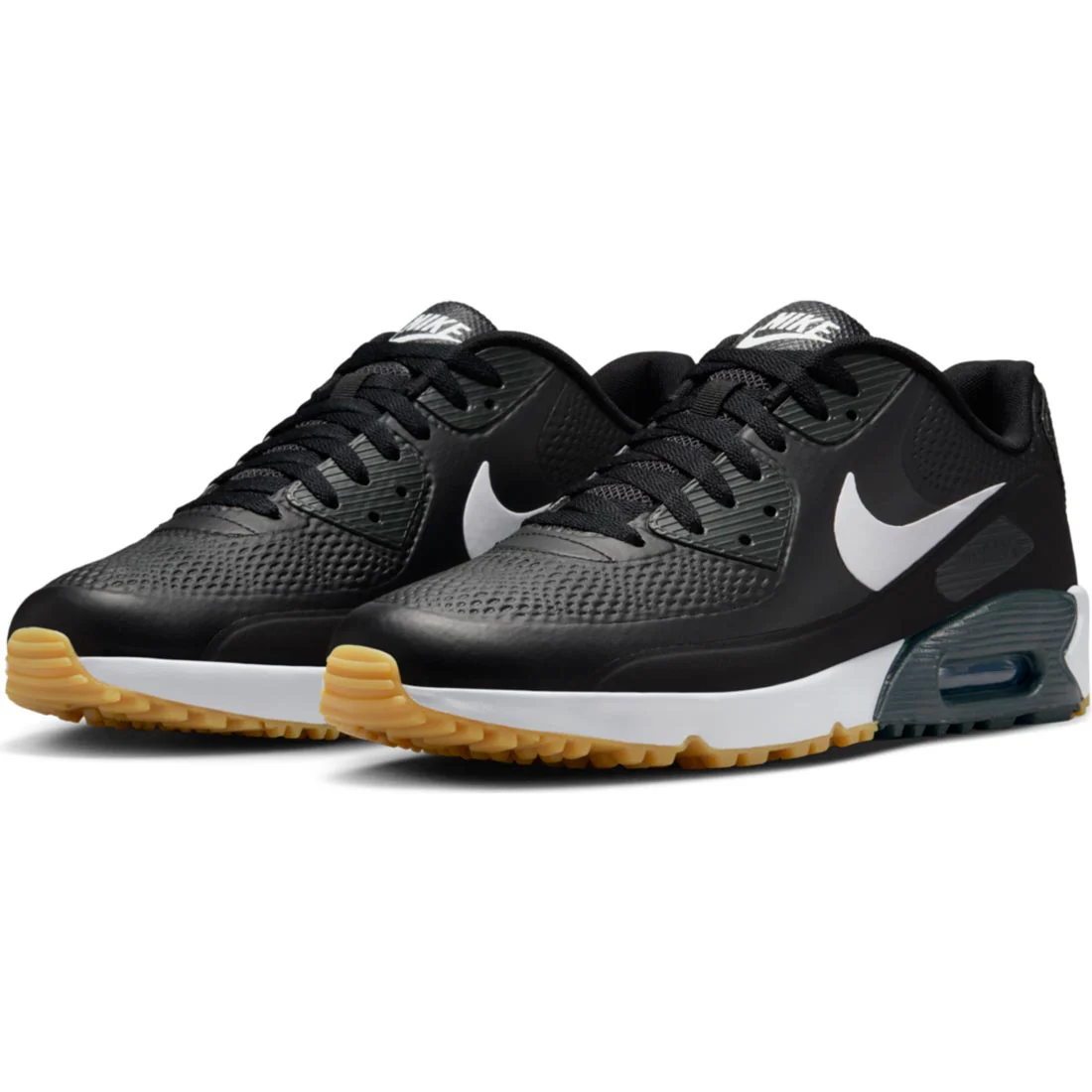 Nike Air Max 90 G Golf Shoes Black/White/Gum - Image 4