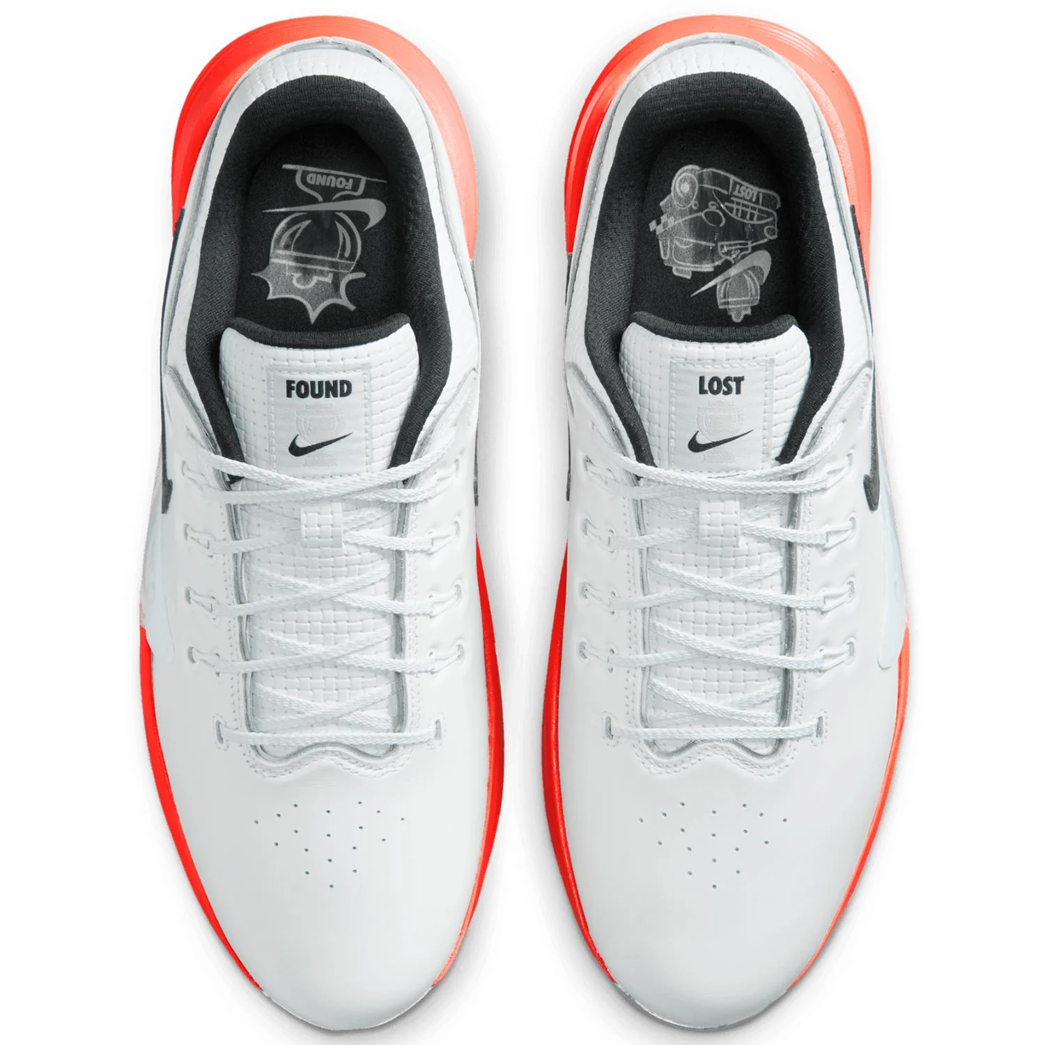 Nike Victory Pro 4 NRG Golf Shoes Off-White/Black/Hot Lava - Image 3