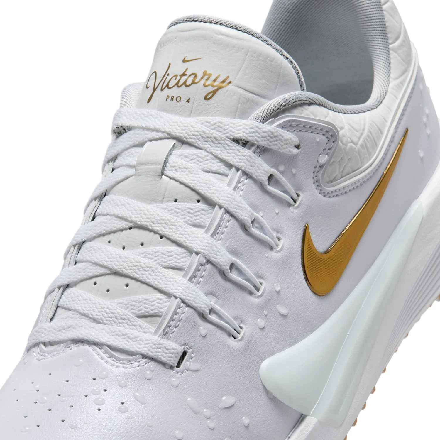 Nike Victory Pro 4 NRG Limited Edition Golf Shoes White/Gold - Image 7
