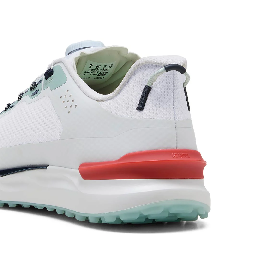 Puma Ignite Elevate 2 Disc Golf Shoes White/Modern Mint - Image 6