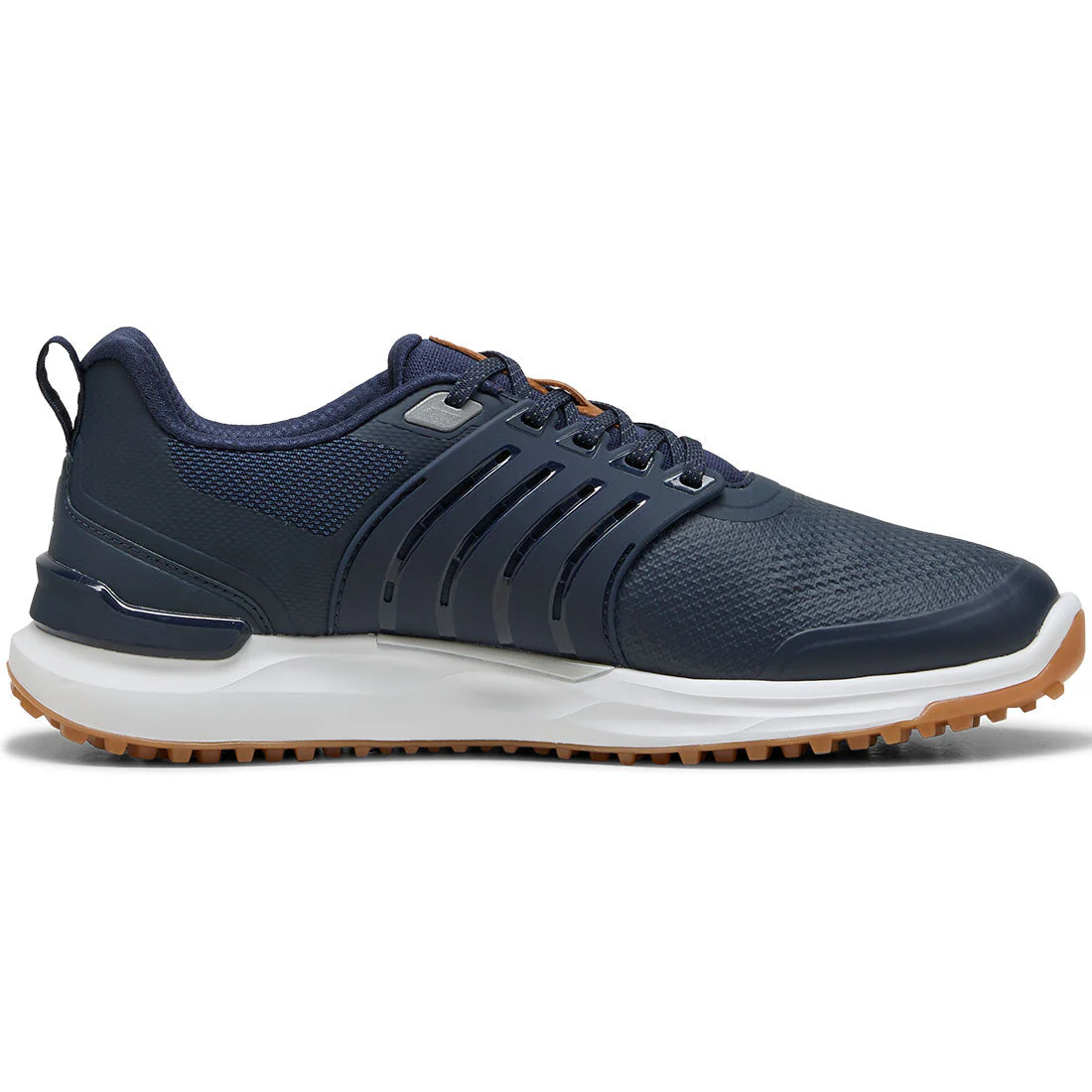 Puma Ignite Elevate 2 Golf Shoes Deep Navy/Silver/Gum - Image 3