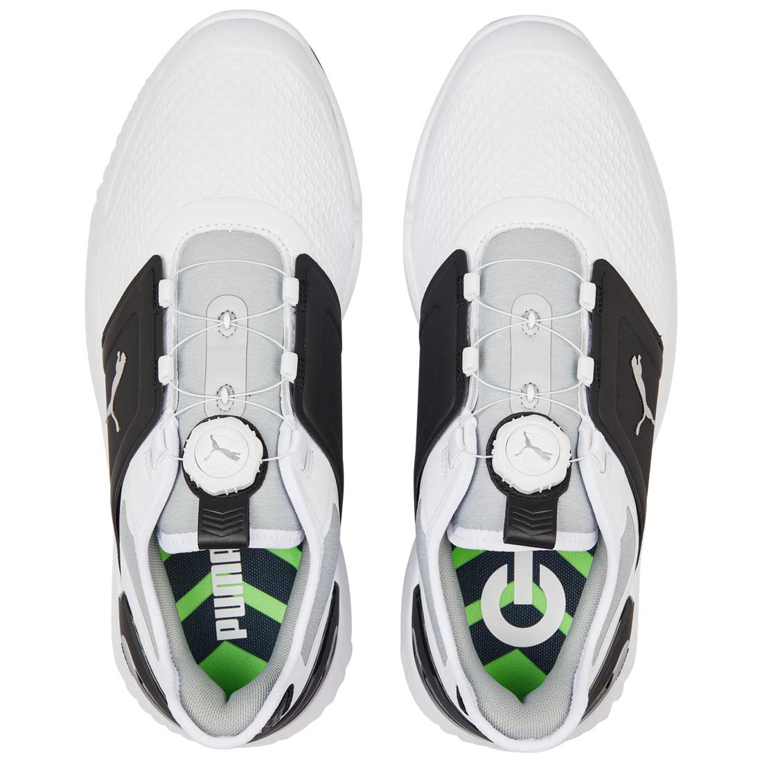 Puma Ignite Elevate Disc Golf Shoes White/Black/Silver - Image 4
