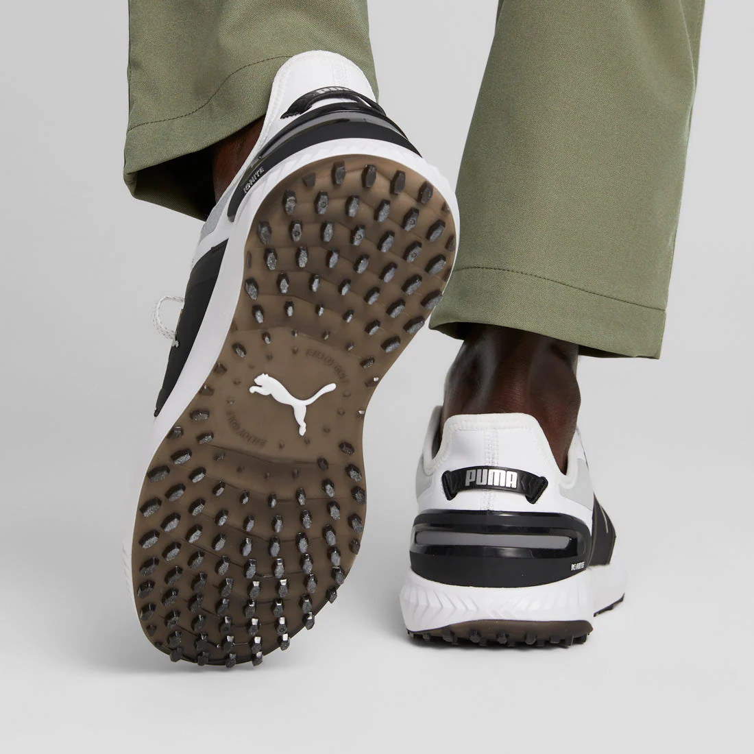 Puma Ignite Elevate Golf Shoes White/Black/Silver - Image 6