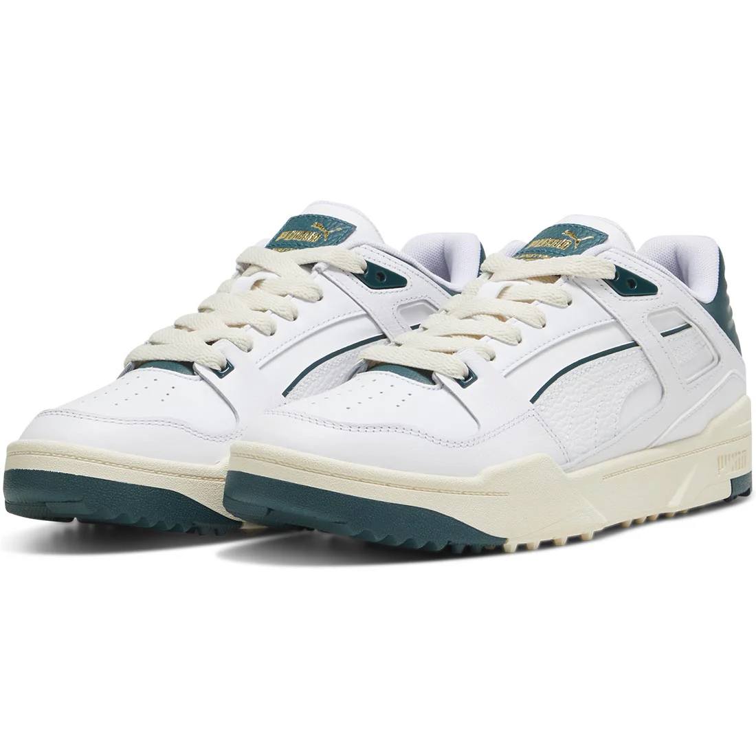 Puma Slipstream G Golf Shoes White/Varsity Green - Image 3