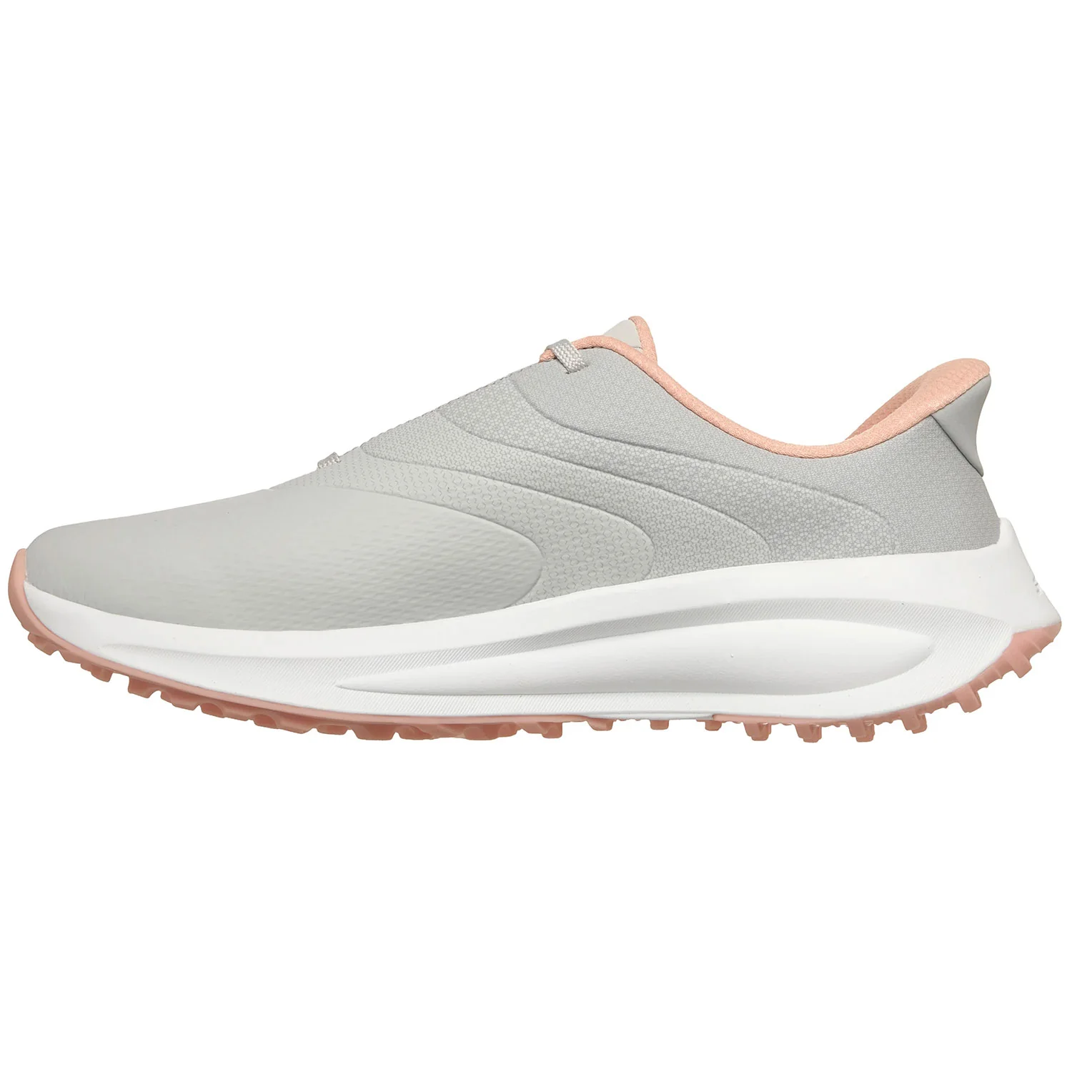 Skechers Women's GO GOLF Flow SL Slip-ins Golf Shoes Light Grey/Pink - Image 4